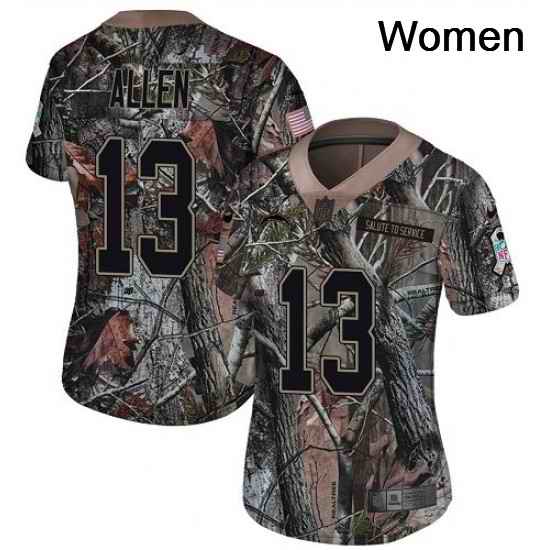 Womens Nike Los Angeles Chargers 13 Keenan Allen Limited Camo Rush Realtree NFL Jersey